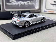 Load image into Gallery viewer, FS 1:64 Silver Supra A80 Targa Convertible Sports Model Diecast Metal Car New Collection