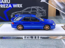Load image into Gallery viewer, ATS 1:64 Blue IMPREZA WRX STI GC Wagon Sport Open Model Diecast Metal Car New Collection