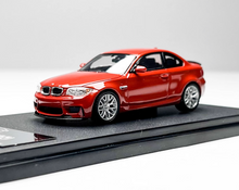 Load image into Gallery viewer, 7cm 1:64 Orange 1M E82 Couple Silver Rims Sports Model Diecast Metal Car New Collection