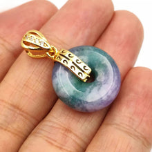 Load image into Gallery viewer, Nature Jade Round Pendant Necklace Gift Jewelry charm Blessing Lucky Accessory B