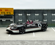 Load image into Gallery viewer, LCD 1:64 Black Carbon #4 Elva Convertible Sports Model Diecast Metal Car New Collection