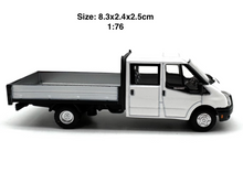 Load image into Gallery viewer, 1:76 White Transit Double Cab Delivery Truck Model Diecast Metal Car New
