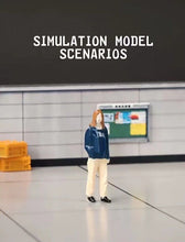 Load image into Gallery viewer, 1:64 Painted Figure Mini Model Miniature Car Scenes Resin Toy Casual Pocket Girl