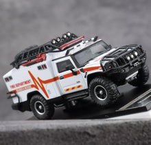 Load image into Gallery viewer, MK 1:64 White H2 Fire Dep. Rescue Vehicle ORV Model Diecast Metal Car New Collection