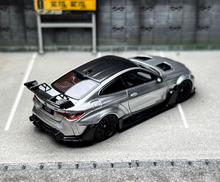 Load image into Gallery viewer, SW 1:64 Silver M4 ADRO BODY KIT Coupe Sports Model Diecast Metal Car New Collection