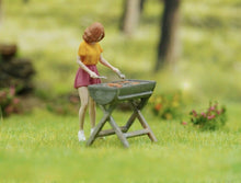 Load image into Gallery viewer, 1:64 Painted Figure Model Miniature Resin Diorama Camping Outdoor Picnic BBQ Toy Collection