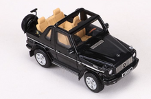Load image into Gallery viewer, GCD 1:64 Black G500 Cabrio W463 ORV SUV Sports Model Diecast Metal Car BN