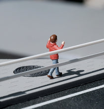 Load image into Gallery viewer, 1:64 Painted Figure Mini Model Miniature Resin Diorama Kid Child Boy In Red Toy