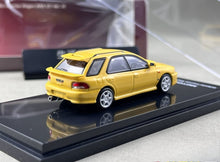 Load image into Gallery viewer, MH 1:64 Yellow Impreza WRX STI Wagon VI Sports Model Diecast Metal Car New Collection
