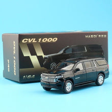 Load image into Gallery viewer, Masdi 1:64 Black Suburban Escalade Full Size SUV Model Diecast Metal Car New Collection