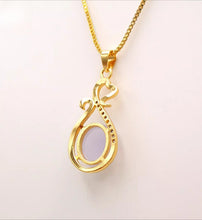 Load image into Gallery viewer, Nature Jade Heart Vase Pendant Necklace Gift Jewelry charm Blessing Lucky New