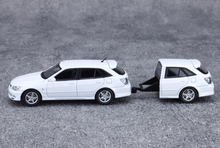 Load image into Gallery viewer, Mortal 1:64 HEC White Altezza Wagon Trailer Sports Model Diecast Metal Car New Collection