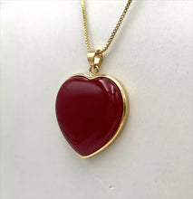 Load image into Gallery viewer, Nature Jade Heart Love Pendant Necklace Gift Jewelry charm Blessing Jewelry b
