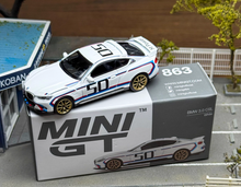 Load image into Gallery viewer, MINIGT 1:64 White BMW 3.0 CSL Coupe #50 Sports Model Diecast Metal Car New Collection