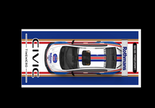 Load image into Gallery viewer, TM 1:64 JDM Blue Civic Type R FD2 Figure Sports Model Diecast Metal Car New Collection