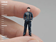 Load image into Gallery viewer, 1:64 Painted Figure Mini Model Miniature Resin Diorama Sand Uniform Boy Black New Collection
