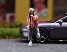 Load image into Gallery viewer, 1:64 Painted Figure Model Miniature Resin Diorama Toy Sand Casual Wearing Girl