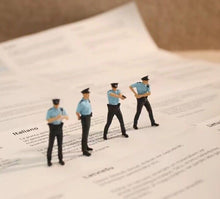 Load image into Gallery viewer, 1:64 Painted Figure Mini Model Miniature Diorama Sand Hong Kong Police Man Toy Collection