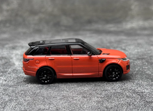 Load image into Gallery viewer, WHELART 1:64 2018 Orange Range Rover Sports SUV Model Diecast Metal Car New Collection