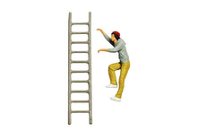Load image into Gallery viewer, 1:64 Painted Figure Mini Model Miniature Resin Diorama Sand Boy With Ladder Man