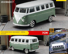 Load image into Gallery viewer, CCA 1:64 Green T1 Mini Van Classic Sports Model Toy Diecast Metal Car BN