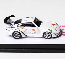 Load image into Gallery viewer, 1:64 Luminous White RWB 993 Cartoon Classic Sports Model Diecast Metal Car BN