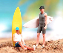 Load image into Gallery viewer, 1:64 Painted Figure Model Miniature Resin Diorama Sand Surfer Surf Man Boy Toy Collection