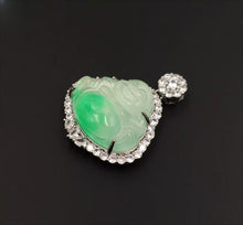 Load image into Gallery viewer, Nature Jade Laughing Buddha Pendant Necklace Gift Jewelry charm Blessing New A
