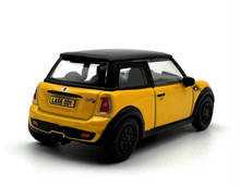 Load image into Gallery viewer, 1:76 Yellow New Mini Copper Sports Model Diecast Metal Car New Collection