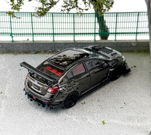 Load image into Gallery viewer, CM 1:64 Plating Black Impreza WRX Varis Sports Model Diecast Metal Car New Collection