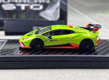 Load image into Gallery viewer, LCD 1:64 Green Huracan STO Sports Model Diecast Metal Car New Collection
