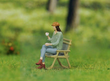 Load image into Gallery viewer, 1:64 Painted Figure Model Miniature Resin Diorama Camping Outdoor Picnic BBQ Toy Collection