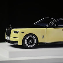 Load image into Gallery viewer, Banana 1:64 Yellow Black Phantom VIII Centenary Model Diecast Metal Car New Collection