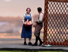 Load image into Gallery viewer, 1:64 Painted Figure Model Miniature Resin Diorama Toy Sand Farm Couple Man Lady