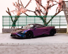 Load image into Gallery viewer, CM 1:64 Purple 765LT Super Racing Sports Model Diecast Metal Car New