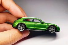 Load image into Gallery viewer, AF 1:64 Green Taycan Tturbo S Cross Turismo Sports Model Diecast Metal Car New Collection