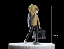 Load image into Gallery viewer, 1:64 Painted Figure Mini Model Toy Miniature Car Scenes Resin Backpacker Man