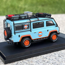 Load image into Gallery viewer, Master 1:64 Blue Gulf Defender Van Camper Sport Model Diecast Metal Car