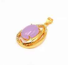 Load image into Gallery viewer, Nature Jade Water Drop Pendant Necklace Gift Jewelry charm Blessing Lucky New d