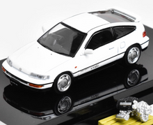 Load image into Gallery viewer, HJ 1:64 JDM White CR-X SiR EF8 Vtec Engine Sports Model Diecast Metal Car New Collection