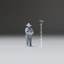 Load image into Gallery viewer, 1:64 Painted Unpainted Figure Model Miniature Resin Diorama Fat Sheriff Man Sand New