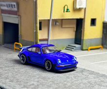 Load image into Gallery viewer, HF 1:64 Blue Singer 930 Turbo Study Classic Sport Model Diecast Metal Car New