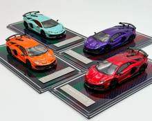 Load image into Gallery viewer, U2 1:64 Novitec Aventador SVJ LP770 Racing Sports Model Diecast Resin Car New Collection