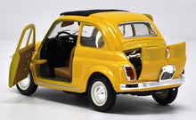 Load image into Gallery viewer, Bburago 1:21 Yellow 1965 500F Classic Vintage Model Toy Diecast Metal Car BN