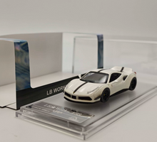 Load image into Gallery viewer, 1:64 Prism White 488 Widebody Sports Model Diecast Metal Car New Collection