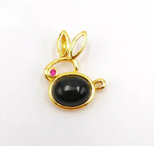 Load image into Gallery viewer, Nature Jade Cute Rabbie Pendant Necklace Gift Jewelry charm Blessing Lucky f