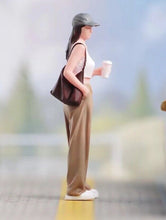 Load image into Gallery viewer, 1:64 Painted Figure Model Miniature Resin Diorama Sand Shopping Girl Beauty Lady