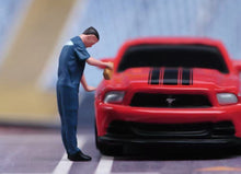 Load image into Gallery viewer, 1:64 Painted Figure Model Miniature Resin Diorama Toy Car Repair Worker Mechanic