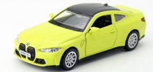 Load image into Gallery viewer, CCA 1:42 Green BMW M4 Coupe Racing Sports Model Toy Diecast Metal Car BN