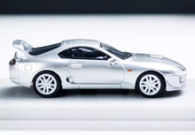 Load image into Gallery viewer, BBS 1:64 Silver JDM Supra A80 Coupe Racing Sports Model Diecast Metal Car New Collection